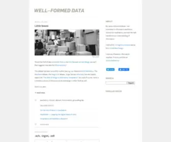 Well-Formed-Data.net(Well-formed data) Screenshot