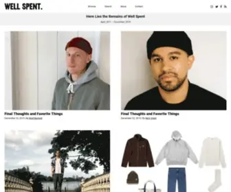 Well-Spent.com(Well Spent) Screenshot