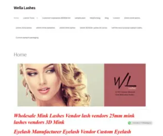 Wellalashes.com(Mink Lashes Wholesale USA Lashes Vendors Custom Lashes Packaging) Screenshot