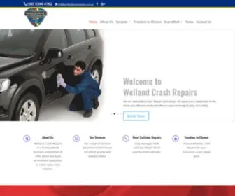 Wellandcrashrepairs.com.au(Crash Repair Adelaide) Screenshot