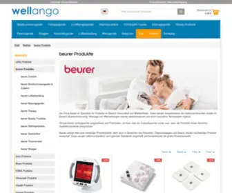 Wellango-Shop.de(Beurer Produkte) Screenshot