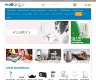 Wellango.it(Fitness, bellezza, wellness e prodotti sanitari comprare online) Screenshot