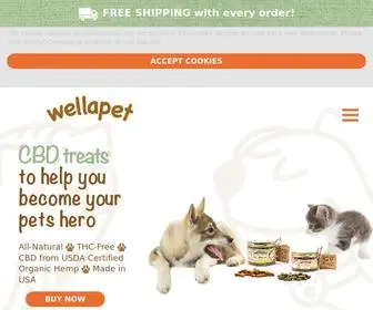 Wellapet.com(Best CBD Dog Treats & CBD Cat Treats) Screenshot