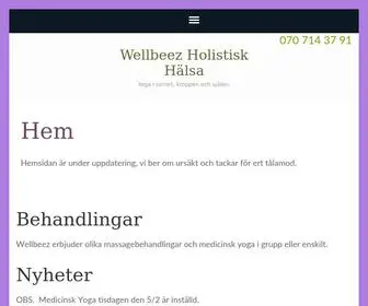 Wellbeez.se(Sidan kunde inte hittas) Screenshot