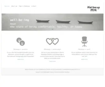 Wellbeingpdx.com(Welcome) Screenshot