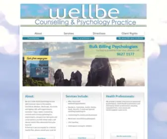 Wellbe.net.au(Wellbe Counselling and Psychology) Screenshot