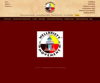 Wellbriety.com(Furthering the Wellbriety Movement) Screenshot
