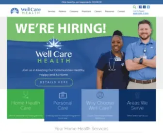 Wellcarehealth.com(Well Care Home Health) Screenshot