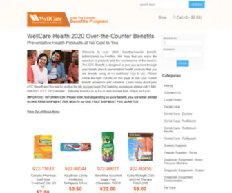 Wellcareotcstore.com(OTC Benefit Solutions) Screenshot