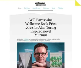 Wellcomebookprize.org Screenshot