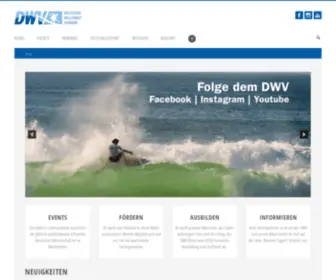 Wellenreitverband.de(Deutscher Wellenreit Verband) Screenshot
