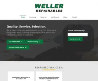 Wellerrepairables.com(Salvage Cars for Sale in Michigan) Screenshot