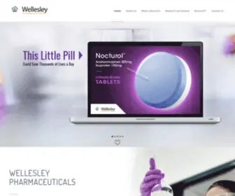 Wellesleypharma.com(Wellesley Pharmaceuticals) Screenshot