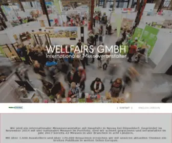 Wellfairs.de(Internationaler Messeveranstalter) Screenshot