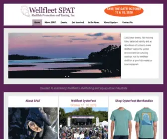 Wellfleetoysterfest.org(Wellfleet SPAT) Screenshot