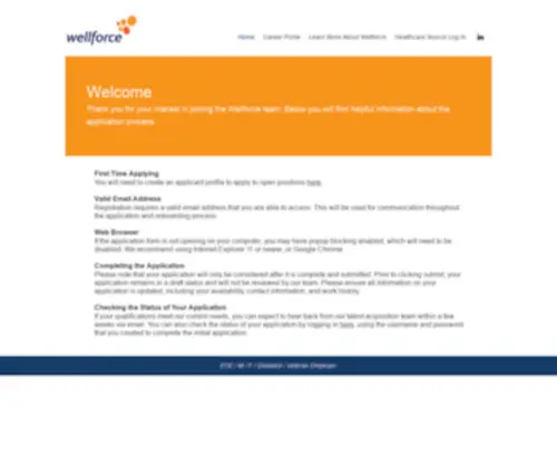 Wellforceapplications.org(Wellforce Applications) Screenshot