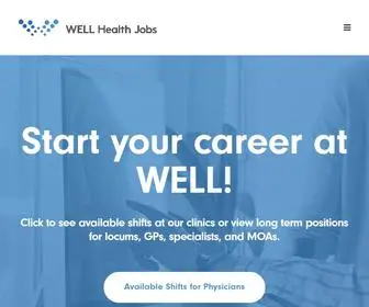 WellhealthJobs.ca(WELL Health Jobs) Screenshot