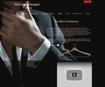 Wellhunghangers.com(Well Hung Clothes Hangers) Screenshot