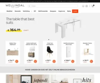 Wellindal.nl(Home Garden en Doe het zelf online benodigdheden) Screenshot