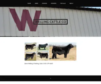 Wellingcattleco.com(This website contains information about Welling Cattle Company) Screenshot