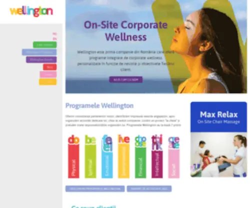 Wellington.ro(Corporate wellness programs) Screenshot