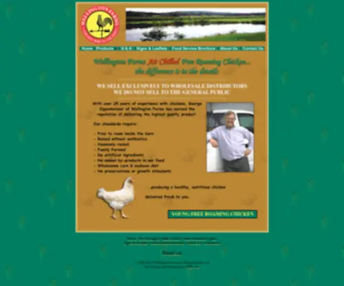Wellingtonfarmsma.com(Wellington Farms Chicken®) Screenshot