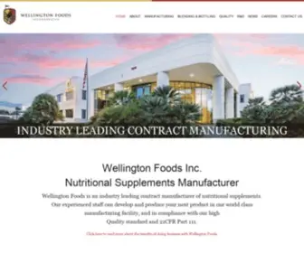 Wellingtonfoods.com(Wellington Foods) Screenshot