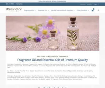 Wellingtonfragrance.com(Discount and Wholesale Fragrance Oils) Screenshot