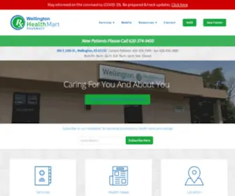 Wellingtonhealthmartpharmacy.com(Wellington Health Mart Pharmacy) Screenshot