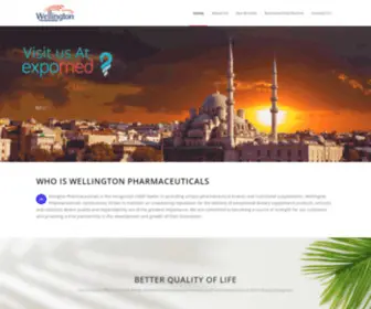 Wellingtonus.com(Unique Pharmaceuticals Brands) Screenshot