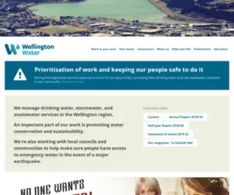 Wellingtonwater.co.nz(Wellington Water) Screenshot