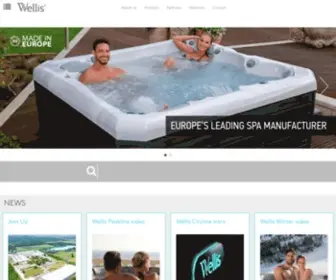 Wellis.com(Spa, Badkuip, IR Sauna, ZwemSpa, Spa, Douche-cabine, Sauna, Hydromassage) Screenshot