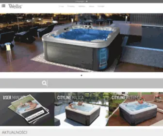 Wellis.pl(Jacuzzi, wanna spa, wanny z hydromasażem) Screenshot