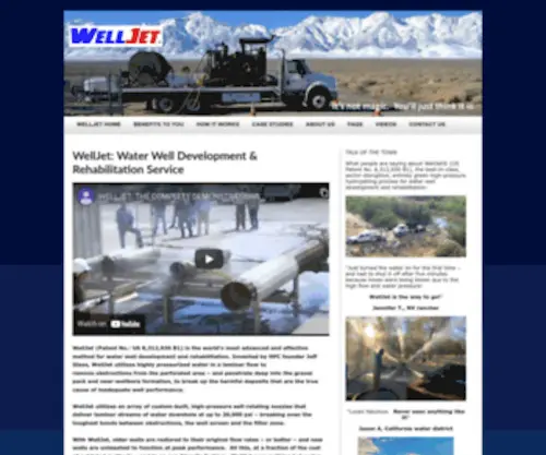 Welljetbyhpc.com(Water Well Development & Rehabilitation) Screenshot