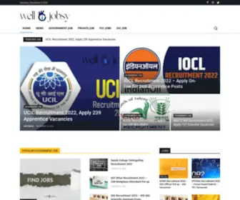 Welljobsy.com(Instant Updates of All Government Jobs 2022 In India) Screenshot