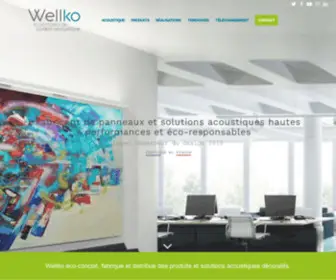 Wellko.fr(Panneaux acoustiques et autres solutions acoustiques) Screenshot