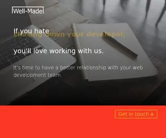 Wellmadedigital.com(Well-Made Digital) Screenshot