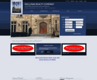 Wellmanproperties.com(Los Angeles homes for sale) Screenshot