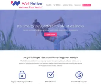 Wellnation.com(Our platform) Screenshot