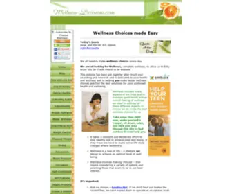 Wellness-Decisions.com(Wellness Choices made easy) Screenshot