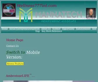 Wellness777INT.com(Index) Screenshot