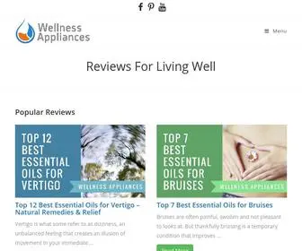 Wellnessappliances.com(Reviews For Living Well) Screenshot