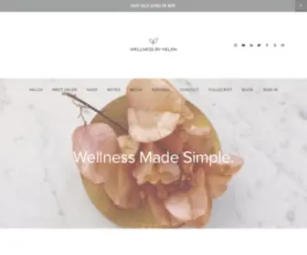 Wellnessbyhelen.com(Wellness By Helen) Screenshot