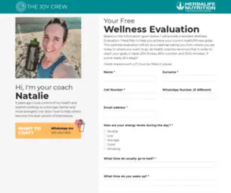 Wellnesseval.com(Your FREE Wellness Evaluation) Screenshot