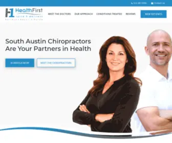 Wellnessforaustin.com(HealthFirst Spine & Wellness) Screenshot