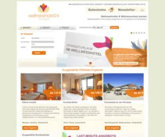 Wellnesshotel24.de(Wellness Arrangements & Wellnessurlaub Angebote buchen) Screenshot