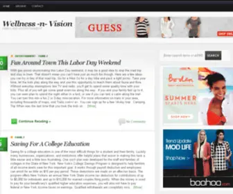 Wellnessnvision.com(Wellness Nvision) Screenshot