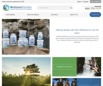 Wellnesspartners.com(Uniquely Effective Natural Health Products) Screenshot