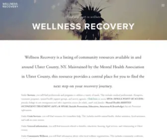 Wellnessrecovery.org(Wellnessrecovery) Screenshot