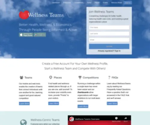 Wellnessteams.org(Wellness Teams) Screenshot